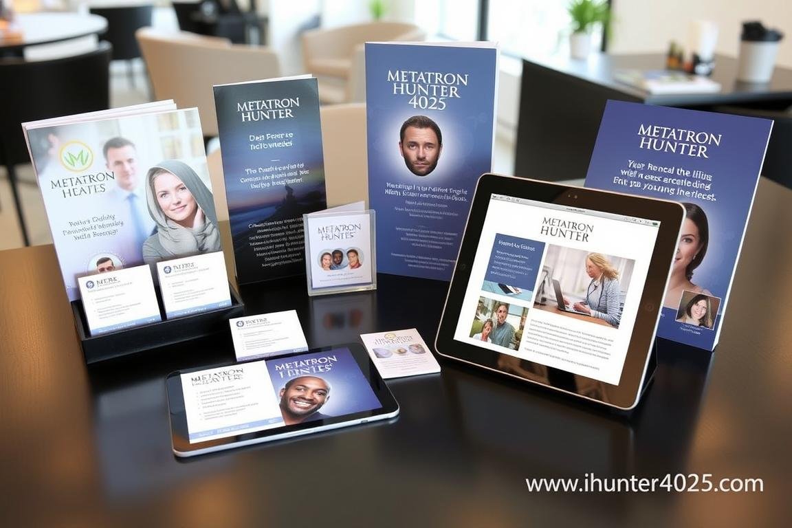 Marketing materials for Metatron Hunter 4025 NLS services in a wellness business