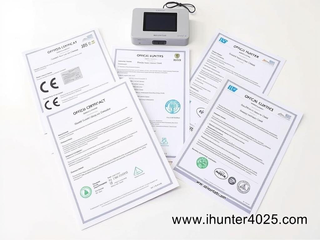 Metatron Hunter 4025 NLS certification documents and compliance certificates