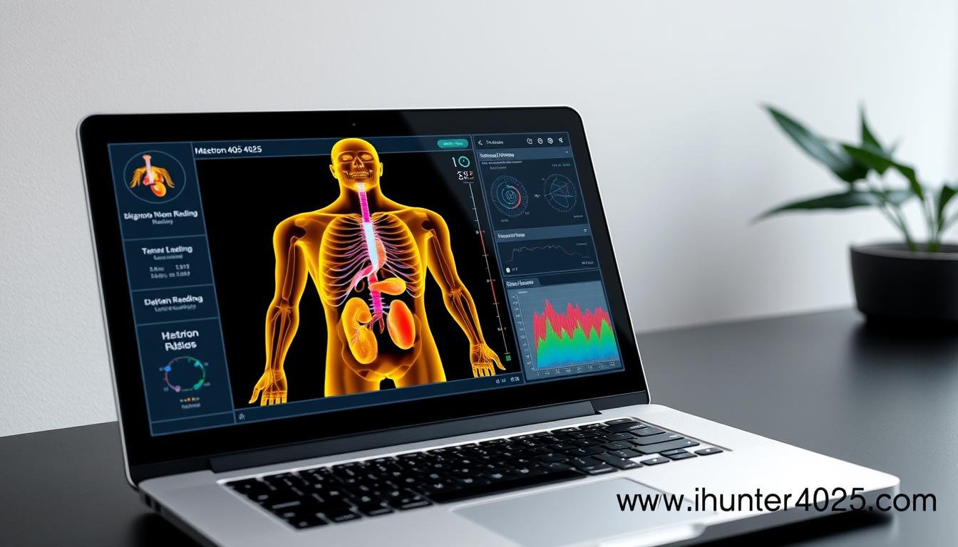 Metatron Hunter 4025 NLS software interface showing diagnostic analysis screen