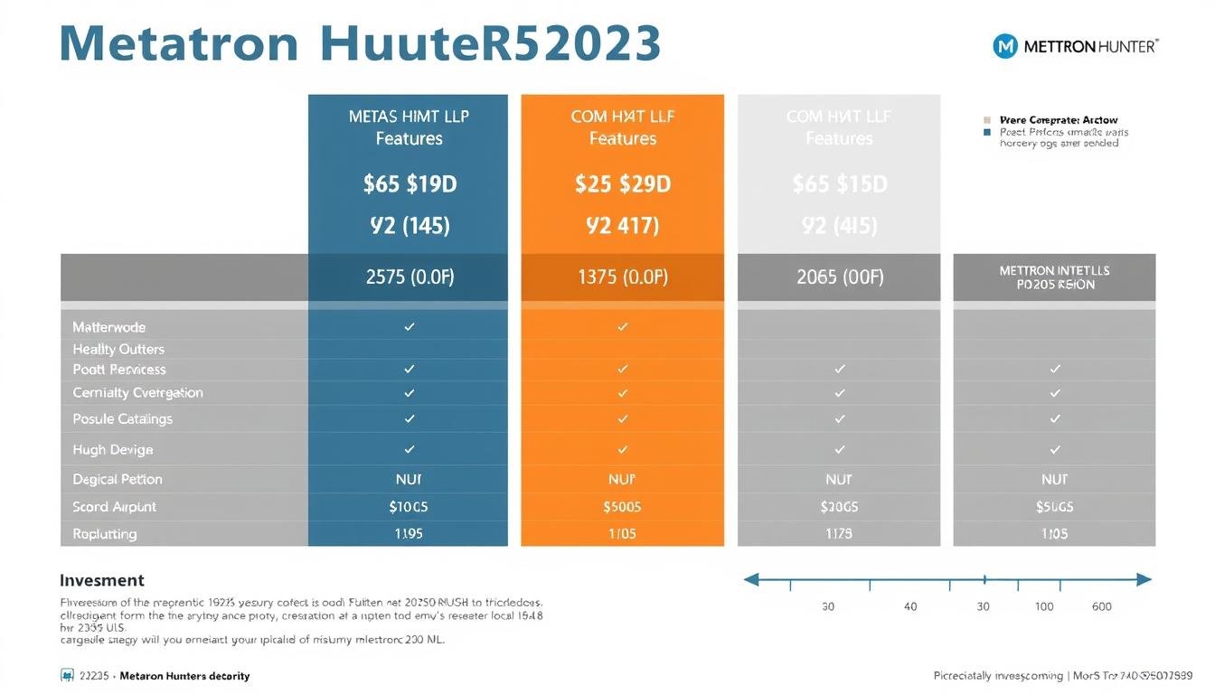 Price comparison chart for different Metatron Hunter 4025 NLS packages