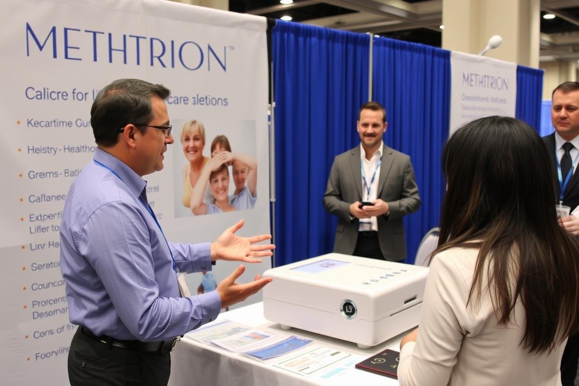 Professional demonstration of Metatron Hunter 4025 NLS at health conference