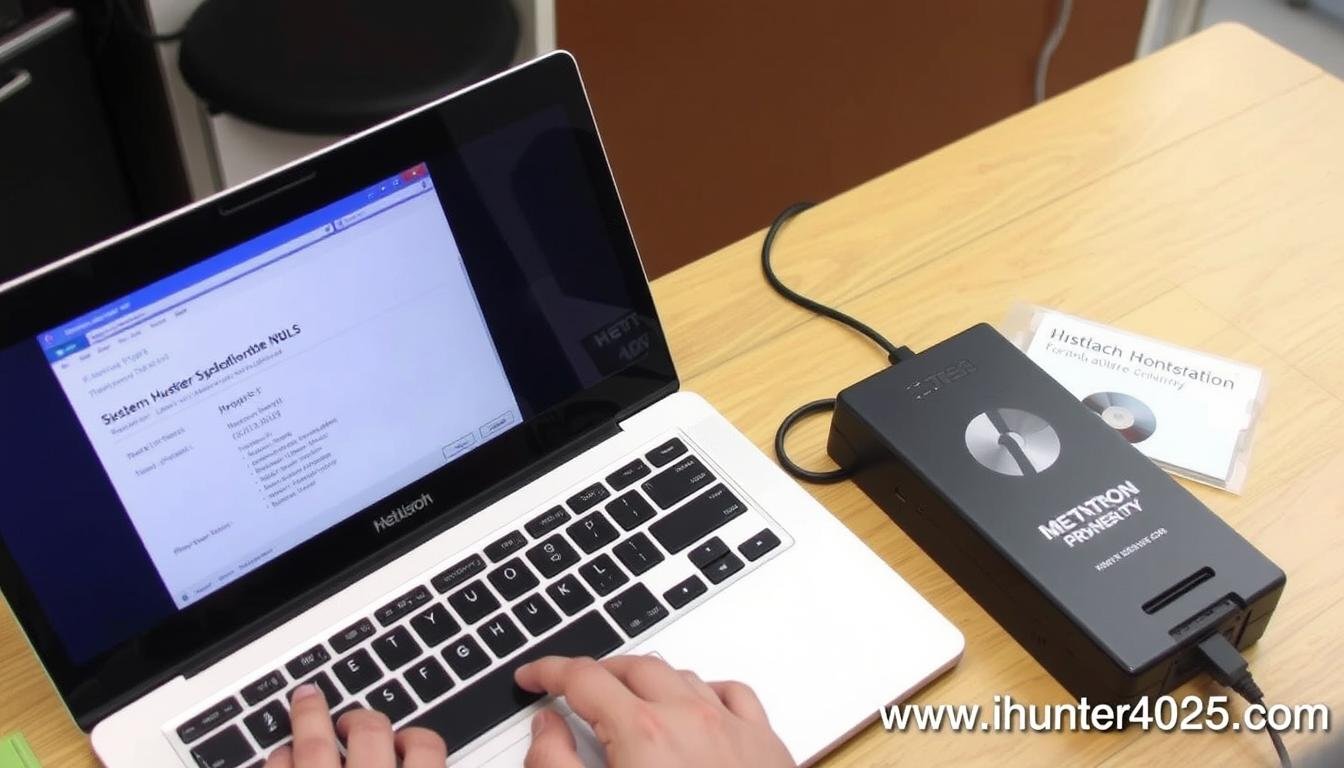 Step 1: Preparing computer for Metatron Hunter 4025 NLS installation