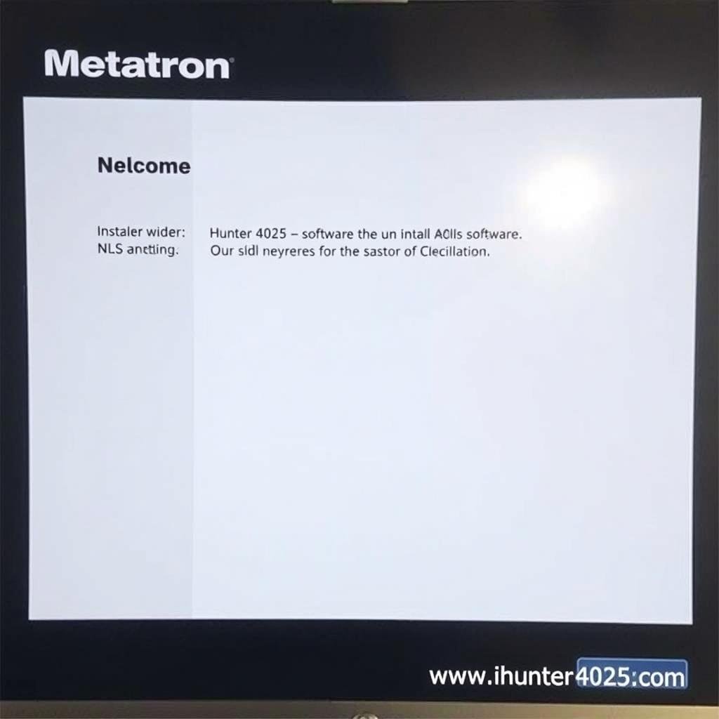 Step 2: Running Metatron Hunter 4025 NLS installation wizard