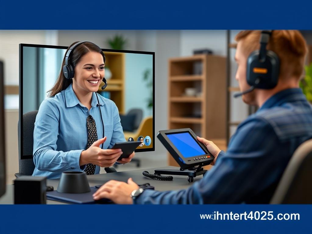 Technical support specialist assisting with Metatron Hunter 4025 NLS system