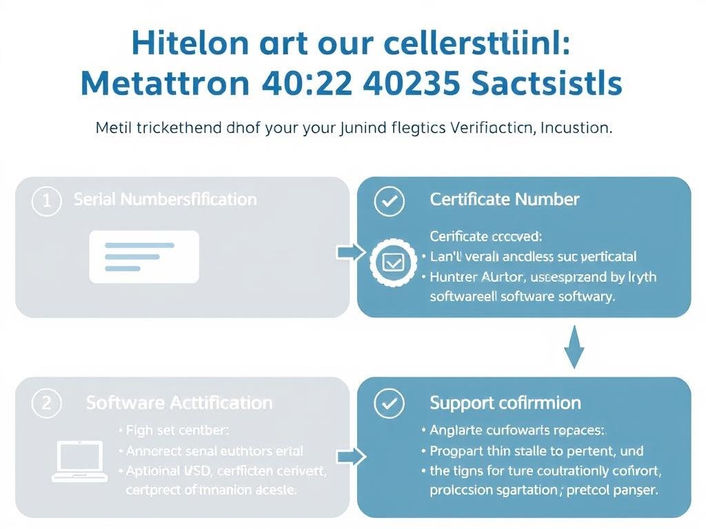 Verification process for authentic Metatron Hunter 4025 NLS systems