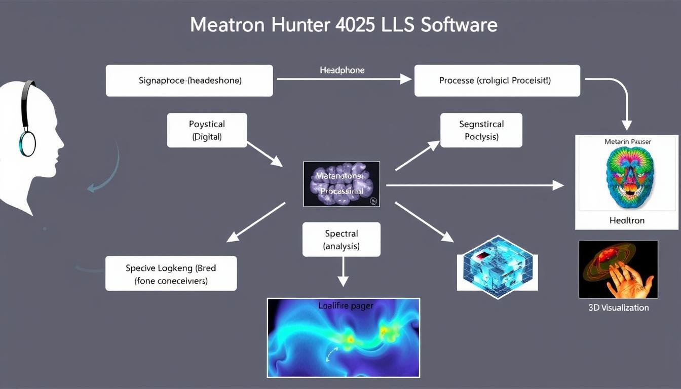 Diagram showing how Metatron Hunter 4025 NLS Software processes biological data