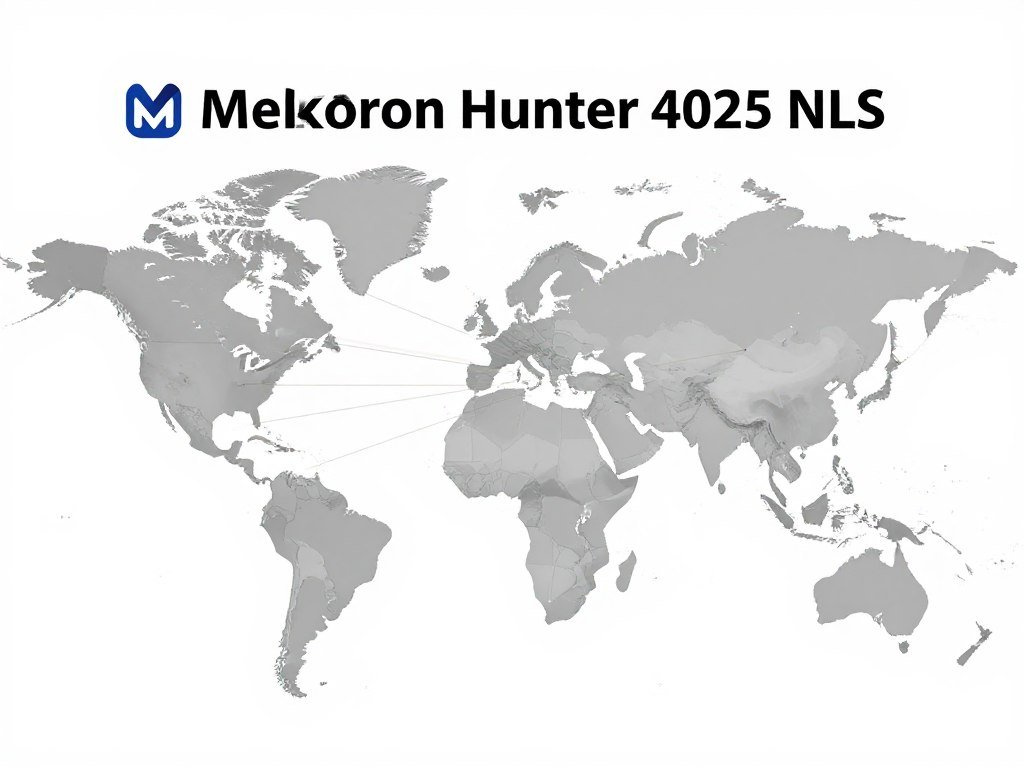 Global distribution network for the Metatron Hunter 4025 NLS showing worldwide availability