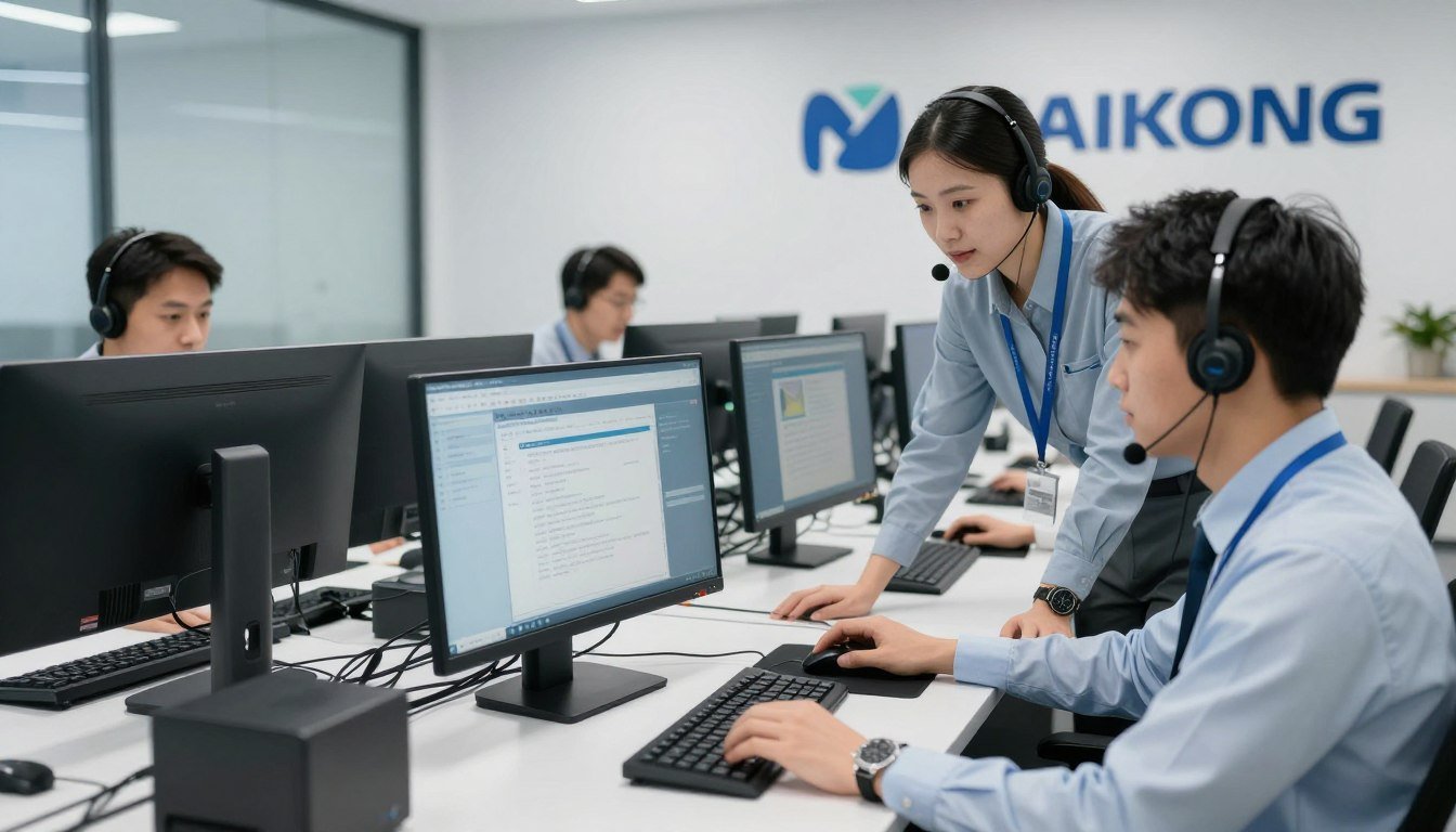 MAIKONG technical support team providing remote assistance for Metatron Hunter 4025 NLS users