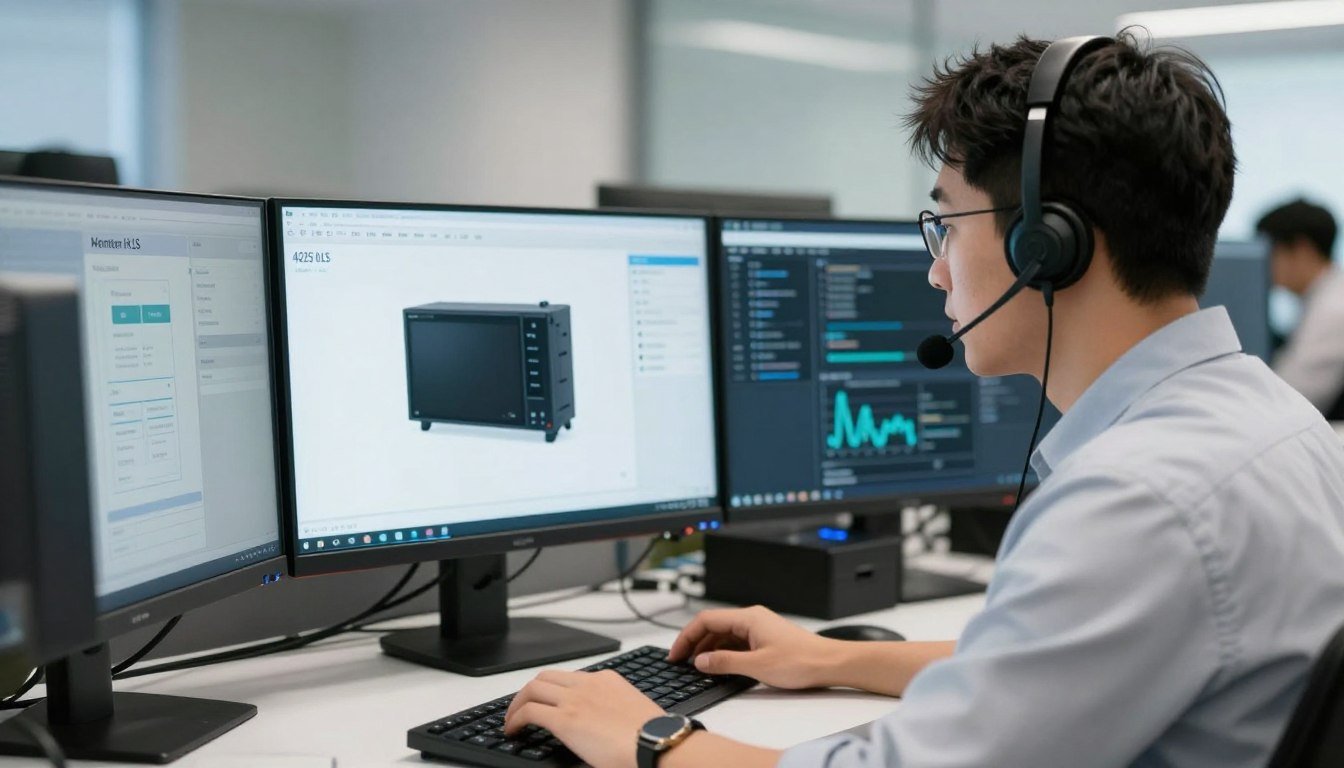 Technical support specialist assisting with Metatron Hunter 4025 NLS