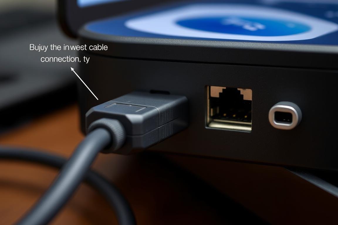 USB connection between Metatron Hunter 4025 NLS and computer showing proper cable management