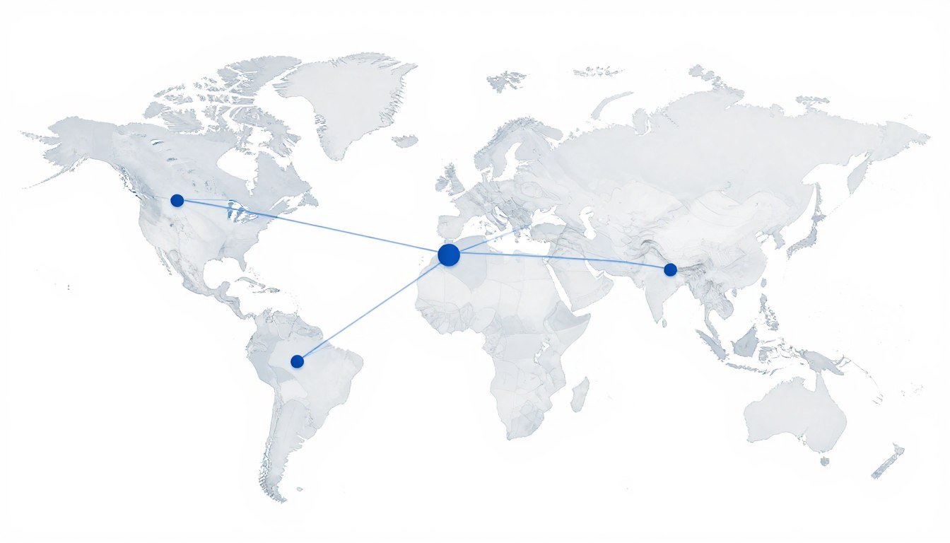 Global map showing MAIKONG's distributor network for Non-Linear Diagnostic Systems