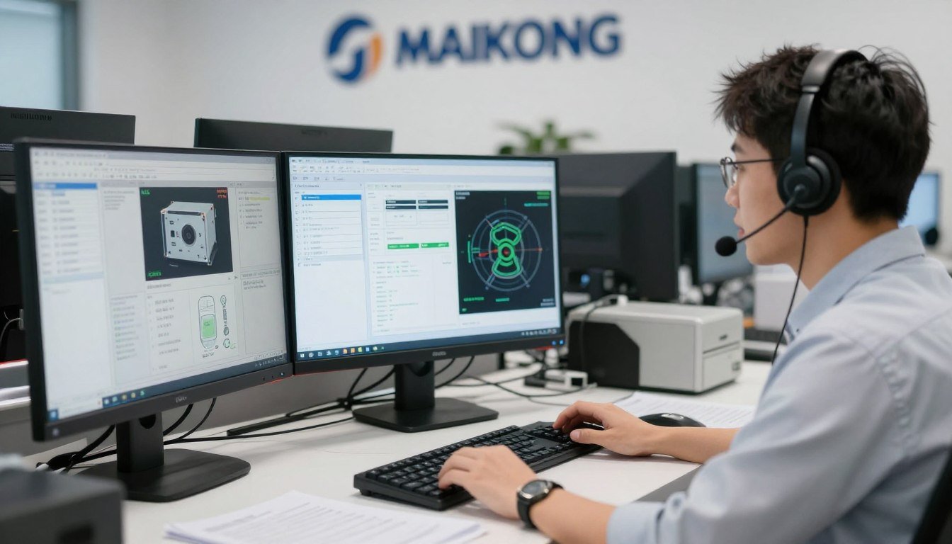 MAIKONG technical support team assisting a customer