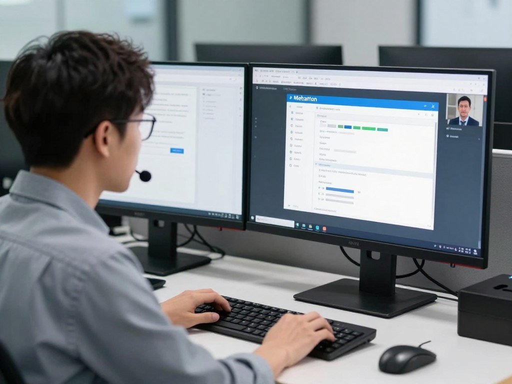 MAIKONG technical support team assisting with Metatron Hunter setup