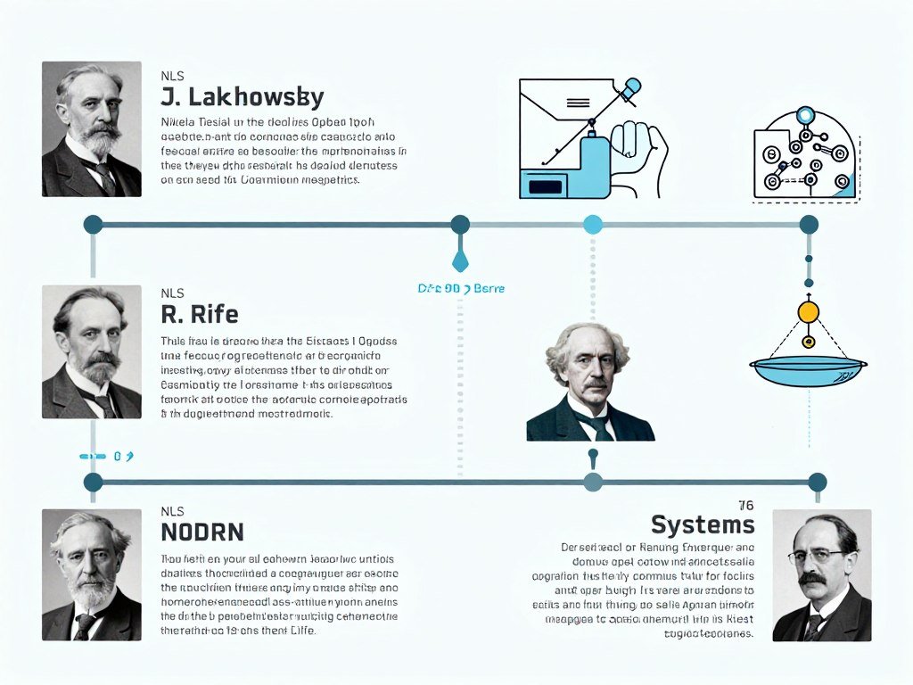Historical timeline showing the development of NLS technology from Tesla to modern systems Historical timeline showing the development of NLS technology from Tesla to modern systems