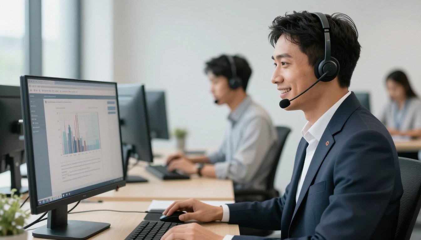 Customer support representative assisting with Hunter 4025 Customer support representative assisting with Hunter 4025