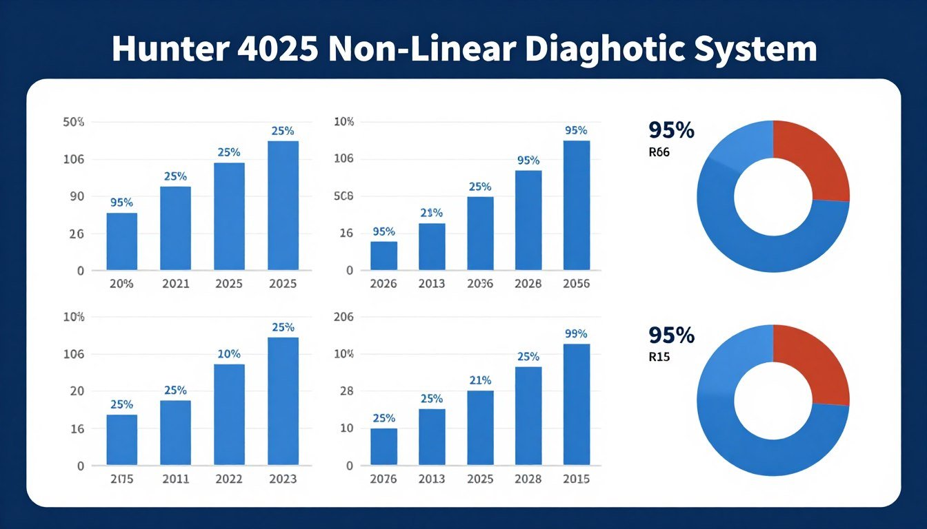 Hunter 4025 accuracy comparison chart showing diagnostic precision across different body systems