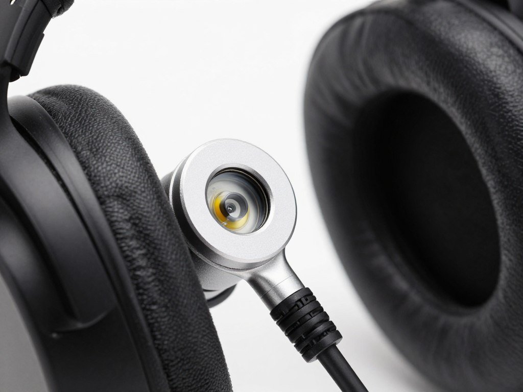 Hunter 4025 headphone sensor close-up detail Hunter 4025 headphone sensor close-up detail