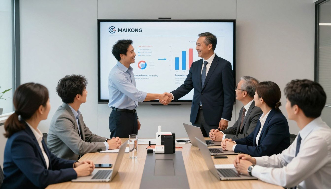 MAIKONG team celebrating successful partnerships and growing USA distributor network