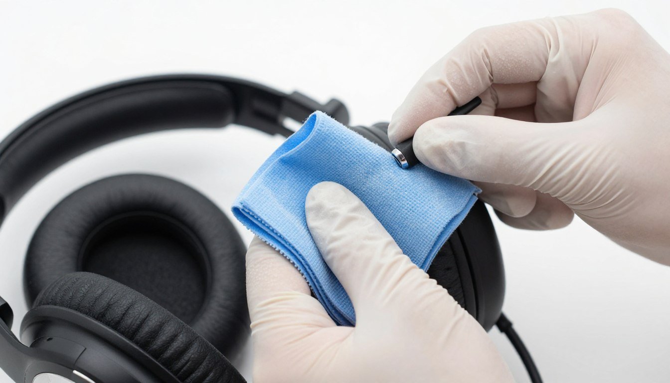 Cleaning Hunter 4025 sensor with microfiber cloth