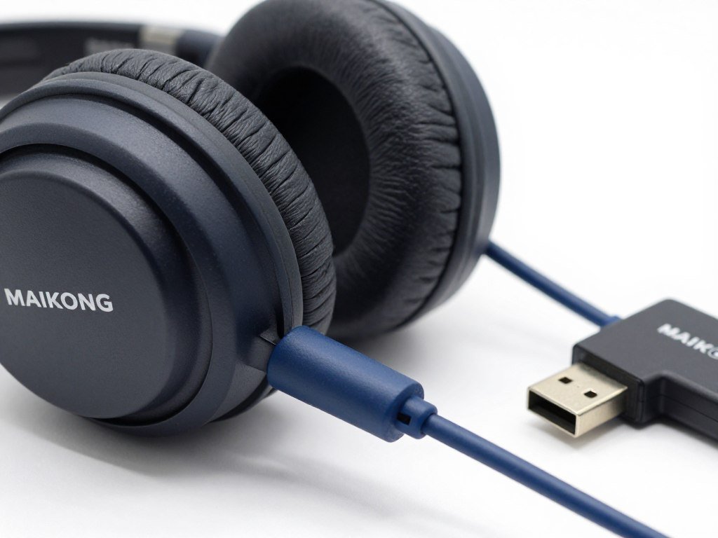 Close-up of Hunter 4025 headphone sensor and USB connections