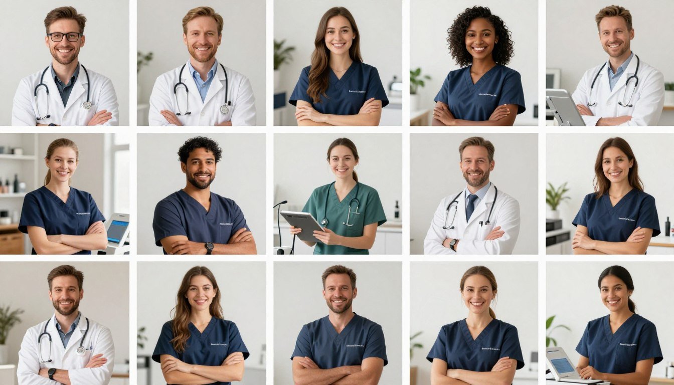 Collage of satisfied Hunter 4025 users across different industries