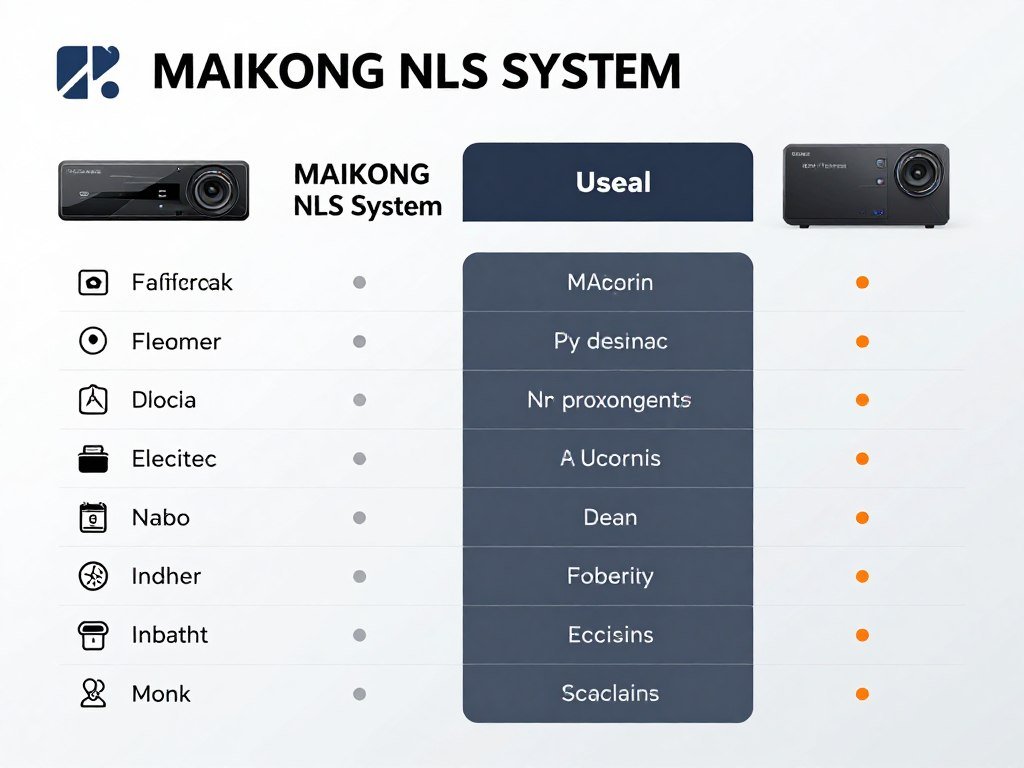 Comparison chart of MAIKONG NLS systems