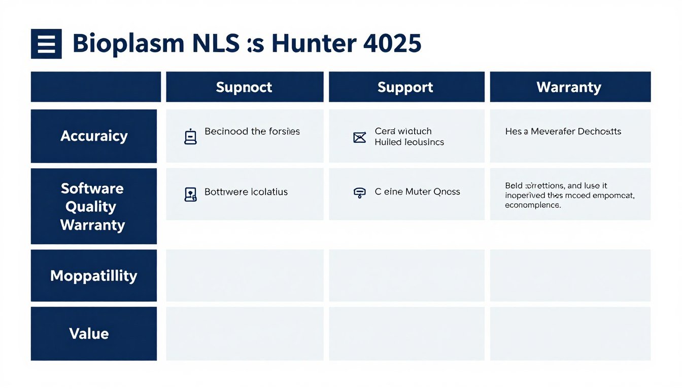 Decision-making comparison chart