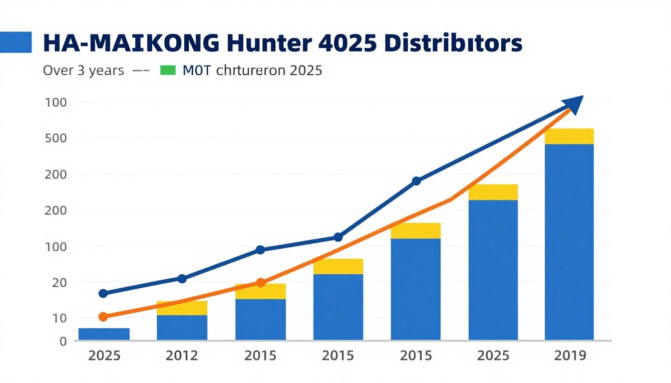 Financial growth chart for Hunter 4025 distributors
