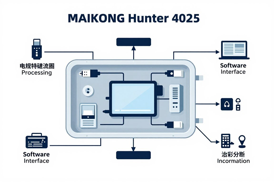 Hunter 4025 technical diagram showing internal components