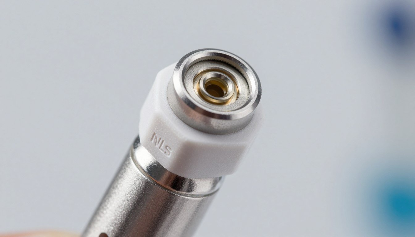 NLS headphone sensor close-up showing quality construction