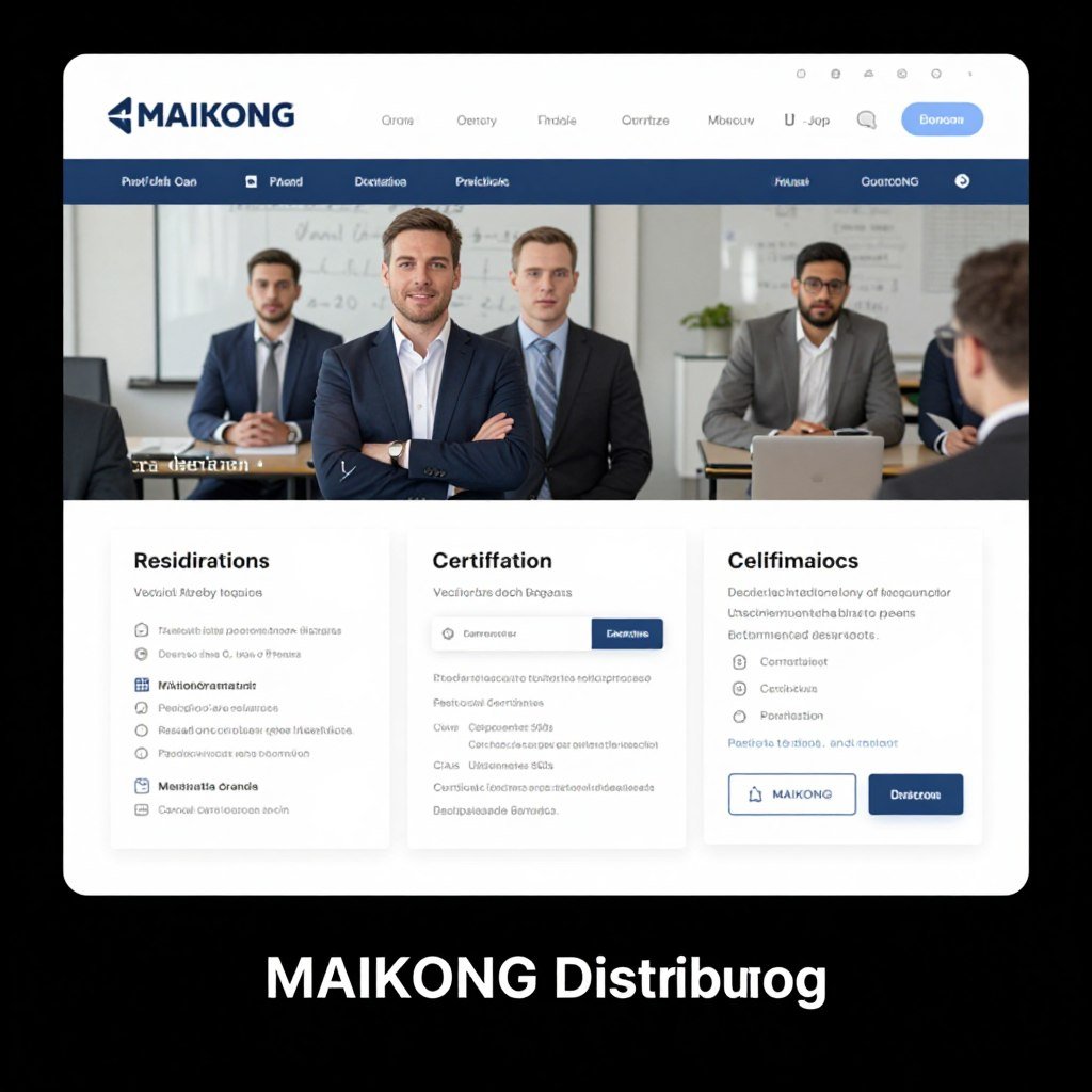 Online training portal for MAIKONG distributors